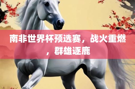 南非世界杯预选赛，战火重燃，群雄逐鹿