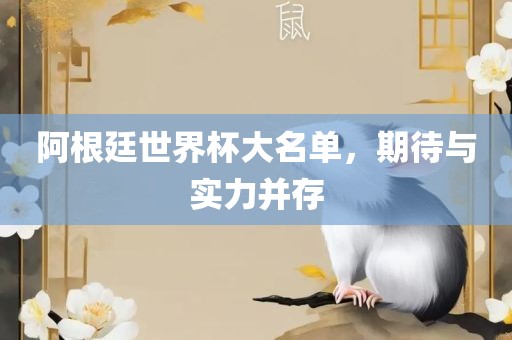阿根廷世界杯大名单，期待与实力并存