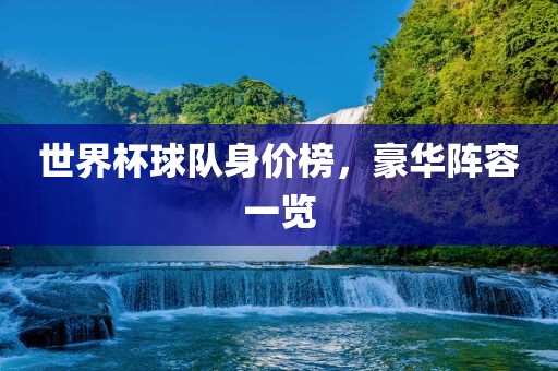 世界杯球队身价榜，豪华阵容一览