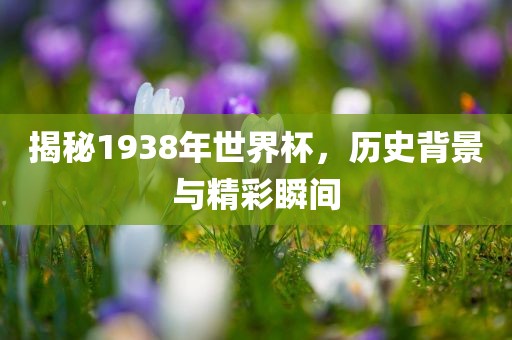 揭秘1938年世界杯，历史背景与精彩瞬间