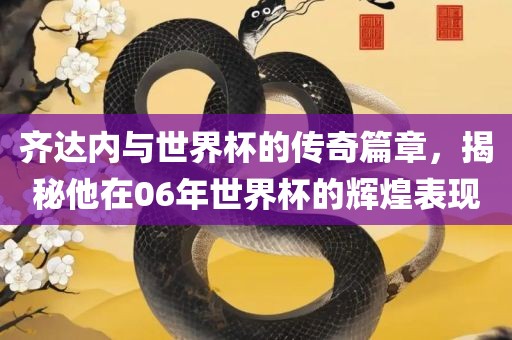 齐达内与世界杯的传奇篇章，揭秘他在06年世界杯的辉煌表现