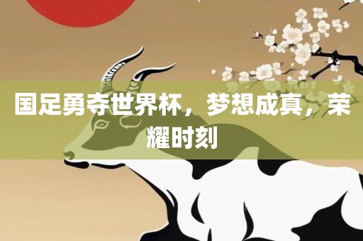 国足勇夺世界杯，梦想成真，荣耀时刻