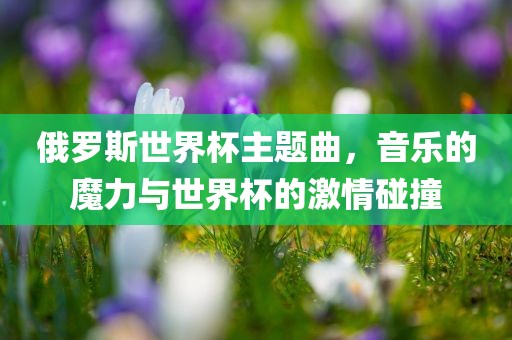 俄罗斯世界杯主题曲，音乐的魔力与世界杯的激情碰撞