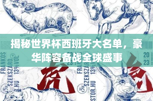 揭秘世界杯西班牙大名单，豪华阵容备战全球盛事