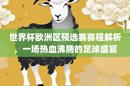 世界杯欧洲区预选赛赛程解析，一场热血沸腾的足球盛宴
