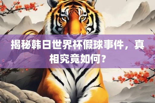 揭秘韩日世界杯假球事件，真相究竟如何？