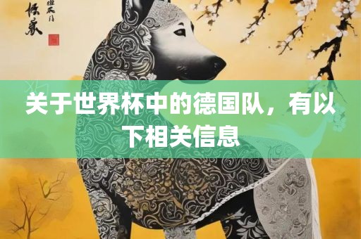 关于世界杯中的德国队，有以下相关信息