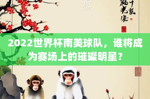 2022世界杯南美球队，谁将成为赛场上的璀璨明星？