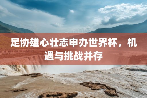 足协雄心壮志申办世界杯，机遇与挑战并存