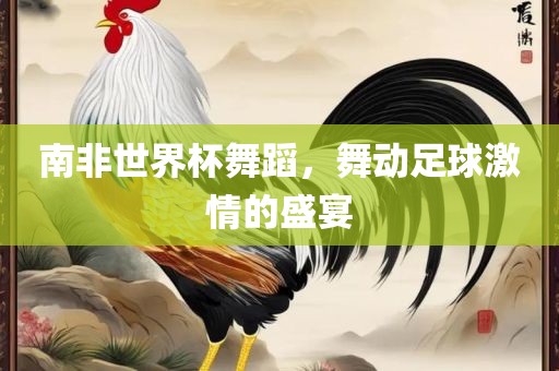 南非世界杯舞蹈，舞动足球激情的盛宴