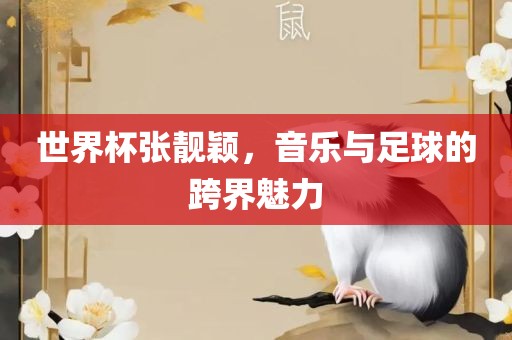 世界杯张靓颖，音乐与足球的跨界魅力