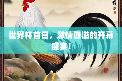 世界杯首日，激情四溢的开幕盛宴！