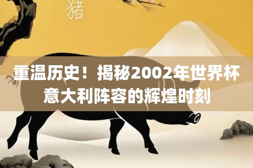 重温历史！揭秘2002年世界杯意大利阵容的辉煌时刻