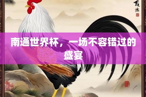 南通世界杯，一场不容错过的盛宴
