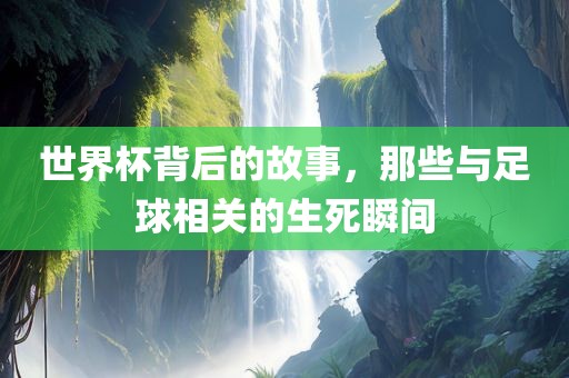 世界杯背后的故事，那些与足球相关的生死瞬间