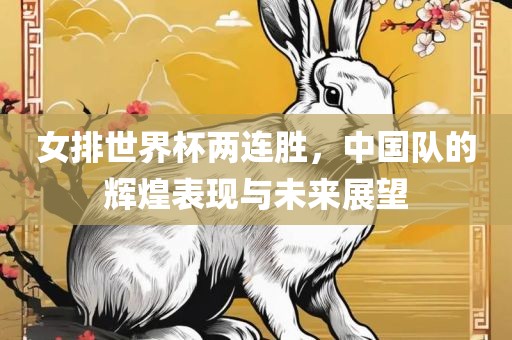 女排世界杯两连胜，中国队的辉煌表现与未来展望