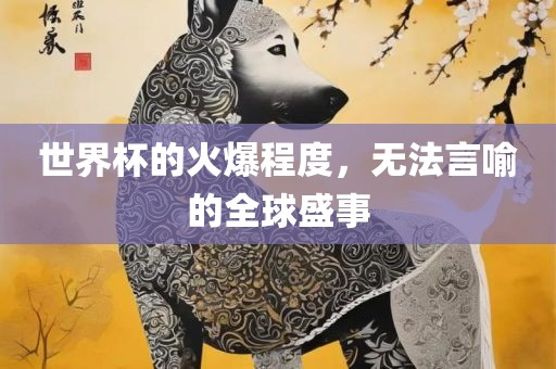 世界杯的火爆程度，无法言喻的全球盛事