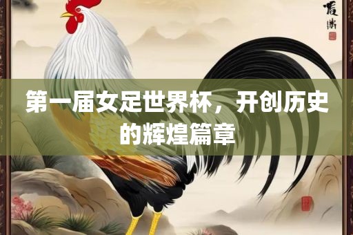 第一届女足世界杯，开创历史的辉煌篇章