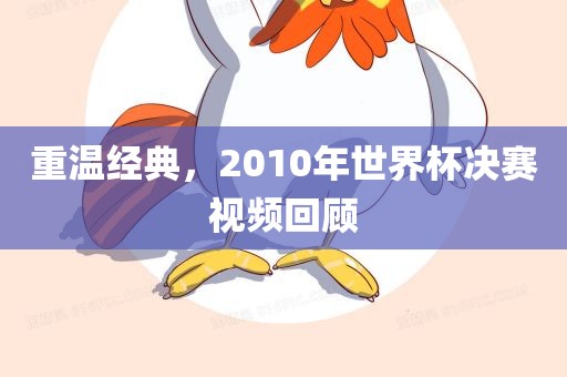 重温经典，2010年世界杯决赛视频回顾