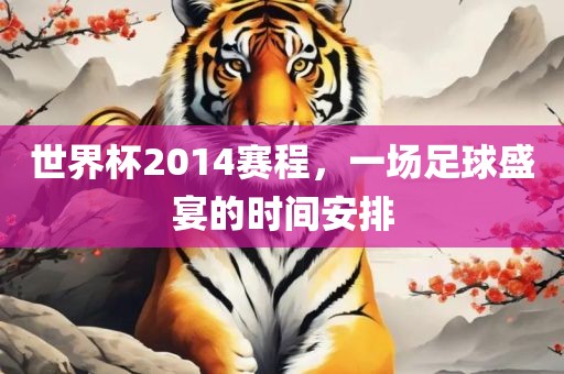 世界杯2014赛程，一场足球盛宴的时间安排