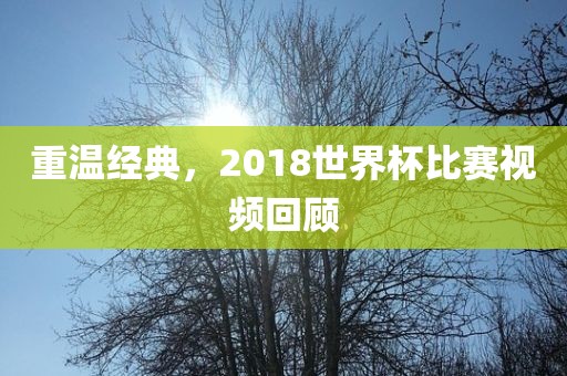 重温经典，2018世界杯比赛视频回顾