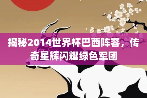 揭秘2014世界杯巴西阵容，传奇星辉闪耀绿色军团