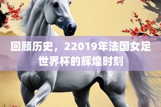回顾历史，22019年法国女足世界杯的辉煌时刻