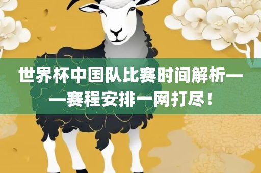 世界杯中国队比赛时间解析——赛程安排一网打尽！