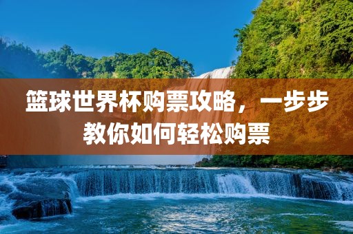 篮球世界杯购票攻略，一步步教你如何轻松购票眉山市正发家政服务有限公司