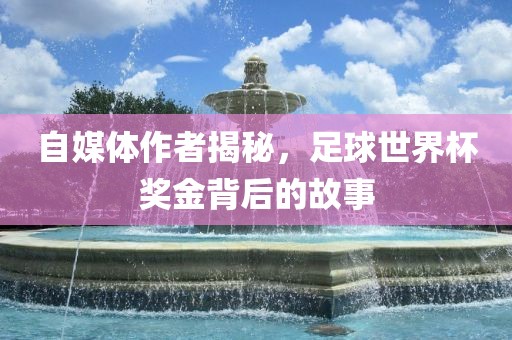 自媒体作者揭秘，足球世界杯奖金背后的故事