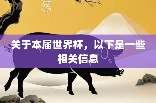 关于本届世界杯，以下是一些相关信息