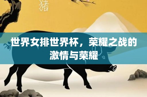 世界女排世界杯，荣耀之战的激情与荣耀