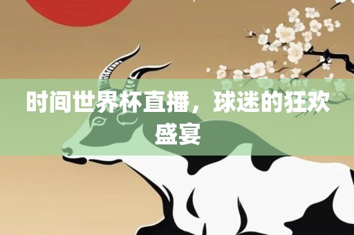时间世界杯直播，球迷的狂欢盛宴