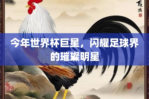 今年世界杯巨星，闪耀足球界的璀璨明星