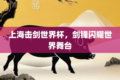上海击剑世界杯，剑锋闪耀世界舞台