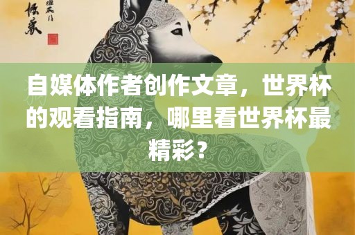 自媒体作者创作文章，世界杯的观看指南，哪里看世界杯最精彩？